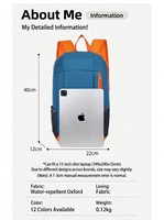 Sac à dos de sport colorblock 10L en gros, personnalisable avec logo OEM, sac promotionnel, idéal pour la randonnée et le cyclisme en extérieur, léger, commande en gros