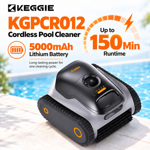 Robot <span class=keywords><strong>Limpiafondos</strong></span> Inalámbrico OEM ODM, 150m, 150 Min, 4200 GPH, 90° de Capacidad para Escalar Paredes, IPX8, para Piscinas Exteriores - Product Image 5