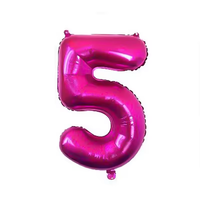 Ballon en aluminium Mylar rouge rose de 40 pouces, ballon à l'hélium pour la décoration d'anniversaire et les célébrations importantes