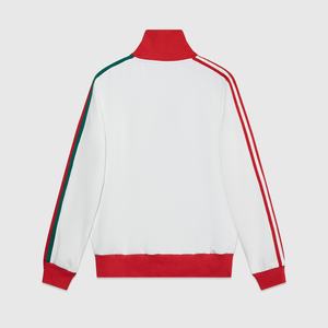 <span class=keywords><strong>Giacca</strong></span> a Vento da <span class=keywords><strong>Uomo</strong></span> Gucci Sportiva da Jogging con Zip 2025, Moda Casual in 100% Cotone con Nastro Web a <span class=keywords><strong>Righe</strong></span> - Product Image 2