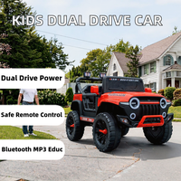 Voiture électrique pour enfants de grande taille, double siège, 12v, 4 moteurs, batterie, télécommande, 4 roues motrices, super jouet pour enfants