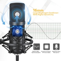 Fifine-Microphone professionnel à condensateur OEM, Kit d'enregistrement de Studio, USB, pour Podcast, jeu, Streaming en direct