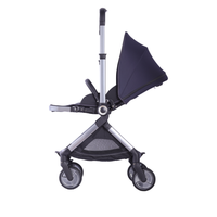 Poussette bébé légère et pliable en alliage d'aluminium, compatible voiture, 4 roues en PU, capacité de charge de 15 kg, certifiée EN1888 pour 0-3 ans