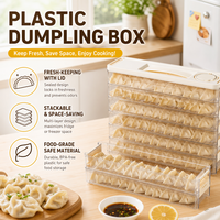 Boîte de rangement innovante à fentes étroites pour les raviolis dans la porte latérale du réfrigérateur/congélateur, seau de conservation en plastique de qualité alimentaire