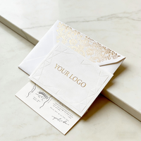 Enveloppe cadeau personnalisée avec logo de la marque AOBO, carte de vœux personnalisée, impression en relief UV, dorure à chaud, papier artistique de taille personnalisée, super qualité