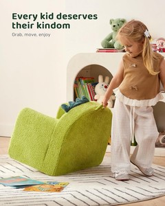 Canapé-lit pour enfants en mousse 28D ultra-douce, design <span class=keywords><strong>dinosaure</strong></span> vert, fabrication OEM ODM, pour garçons et filles, idéal pour la salle de jeux - Product Image 5