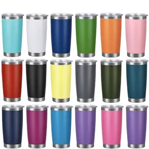 20oz Tumbler Cup Double Wall Travel Car Mug Stainless Steel 20oz Tumblers Vacuum Insulated Car Mugs