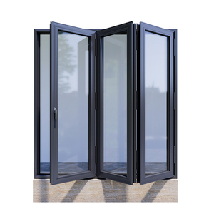 <span class=keywords><strong>Born</strong></span> Factory Direct Design américain balcon intérieur panoramique gauche et droite fenêtre pliante en alliage d'aluminium - Product Image 5