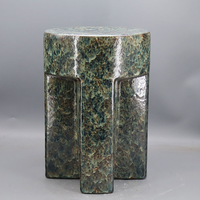 Tabouret en céramique, table d'appoint en céramique, tabouret de jardin en céramique pour l'extérieur