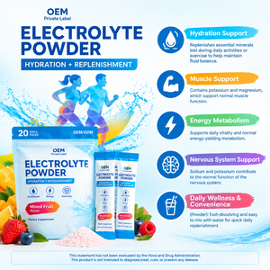 Sachets de poudre d'électrolytes pour adultes, fournissant de l'énergie, pour les événements sportifs, hydratation, <span class=keywords><strong>sans</strong></span> <span class=keywords><strong>sucre</strong></span>, différentes saveurs, 20 sticks, OEM HALAL - Product Image 3