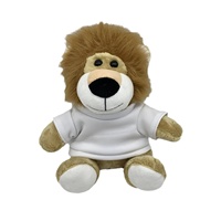 Peluche lion personnalisée OEM, jouet en peluche avec photo personnalisée, vente en gros
