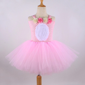 2024 nouveau S-3XL petites filles cadeau robe douce fête de pâques habiller Performance lapin Tulle robe Costume pour enfants filles - Product Image 2
