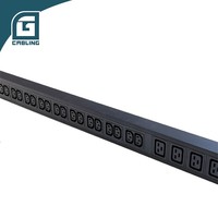 Gcabling Wi-fi 230v 19 Prise intelligente C13 PDU Rack Unité de distribution d'alimentation mesurée pour serveurs de centre de données Rack avec commutateur