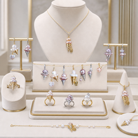 Collier pendentif crème glacée en perles, plaqué or 18 carats, chaîne de clavicule, bijou géométrique pour femme