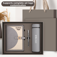 Coffret Cadeau Carnet en Similicuir Personnalisable avec Logo, Format A5, Bloc-Notes Relié par Fil, Cahier de Notes pour Réunions Professionnelles, Idéal comme Cadeau