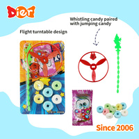 Caramelos al por mayor etiqueta privada personalizada tocadiscos volador juguete con silbato tableta caramelo Pop Rocks niños caramelo juguete ODM/OEM