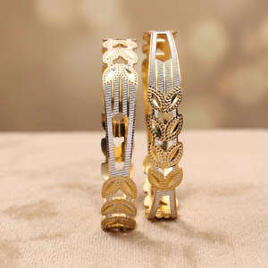Pulseras Modernas de Dos Tonos con Baño de Oro al por Mayor, Joyería de Pulseras de Moda, Pulseras de Latón CNC de Doble Tono, Pulseras de Dos Tonos de Tendencia - Product Image 4