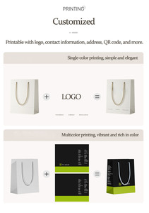 Borsa di Carta di Lusso Personalizzata per Shopping, Confezionamento di Abbigliamento, Cosmetici e Gioielli, Nera e Rosa con Manico - Product Image 6