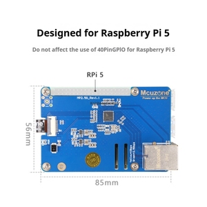 Carte de développement Mcuzone MP2.5G Raspberry Pi BCM2712 5 PCIE 2.5G Ethernet HAT RTL8125 Linux Plug and <span class=keywords><strong>Play</strong></span> 64 bits Mini ordinateur Kit - Product Image 5