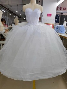 QUEENSGOWN Stock enagua para vestido de Boda nupcial vestido de baile enagua con forro interior falda trasera - Product Image 6