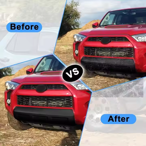 Pour Toyota 4Runner 2014-2024 accessoires de voiture noir mat avant et arrière panneau de cantonnière inférieur pare-chocs protecteur couverture remplacement - Product Image 4