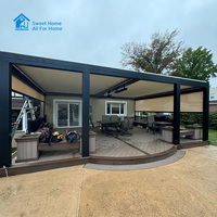 Pergola en aluminium robuste SweetHome, taille et couleur personnalisables, design à lames orientables, résistante aux intempéries, montage facile pour utilisation en jardin