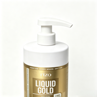 Étiquettes personnalisées en vinyle adhésif découpées à la forme, résistantes à l'eau et aux UV, avec estampage à chaud doré, pour bouteilles de shampoing cosmétique, logo privé OEM