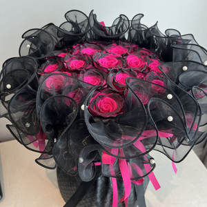 Día de San Valentín Día DE <span class=keywords><strong>LA</strong></span> MADRE Regalos Ramo boda natural secado inmortal eterno para siempre flores rosas preservadas - Product Image 5
