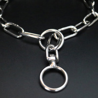 Hundekette aus Edelstahl, P-Kette mit Universal-Drehring, Trainingshalsband, Stoßfestes Hundehalsband, Halskette für Hunde