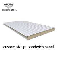 Panneau sandwich en PU durable pour l'isolation rigide extérieure et les panneaux muraux intérieurs préfabriqués, planche d'étanchéité