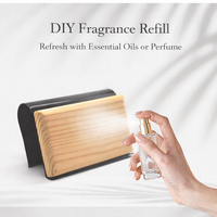 Diffuseur d'air minimaliste pour voiture à fixation discrète |   Diffuseur de parfum en bois naturel avec évaporation naturelle et DIY |   Personnalisation OEM
