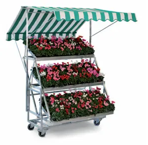 Heavy Duty Garden Center Metall regale Plattform Nieder län discher dänischer Pflanzen wagen