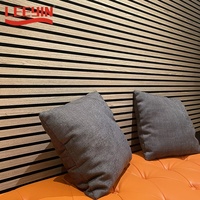 Akupanel de conception moderne personnalisée acoustique pour panneaux muraux à lattes de bois Panneaux insonorisants d'origine d'usine