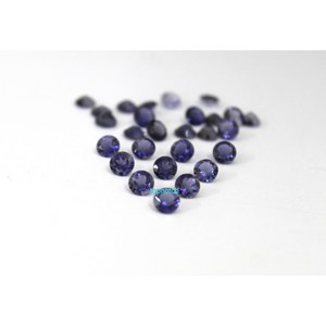 Gema Natural de Rubí de 3 mm y 0.15 Ct, Corte Diamante, Forma Redonda Brillante, Color Azul, Rellena de Fracturas, para Joyería, M K Corporation - Product Image 5