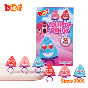 Caramelos ODM al por mayor etiqueta privada personalizada nuevo divertido bombón caca forma piruleta <span class=keywords><strong>dura</strong></span> anillo Pop caramelo parodia dulces niños dulces Juguetes - Product Image 5