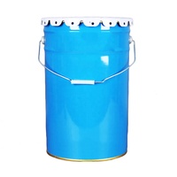 Zonesun — tambour vide en acier inoxydable, 25 litres, pour produits chimiques avec couvercle en fleur/socle
