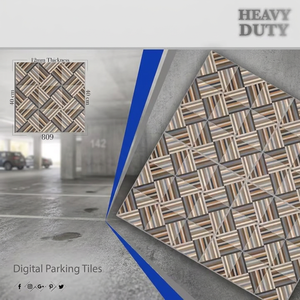 Carreaux de sol en porcelaine émaillée numérique 16x16 pouces Stone Designer pour parking, usage intensif extérieur Vistaar - Product Image 5