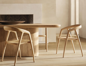 Sillón de Comedor de Madera de Roble Estilo Nórdico Luka de Gran Venta para Sala de Comedor - Product Image 2