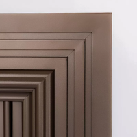 Porte extérieure en aluminium décorative Antique traditionnelle avec serrure à empreinte digitale