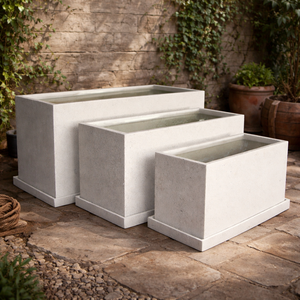 Pots de jardin de haute qualité, grands pots à fleurs en fibre de verre, nouveau modèle de pots de jardin pour usage intérieur en hôtel - Product Image 2