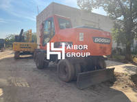 Excavatrice Doosan DX140 d'origine coréenne en bon état, d'occasion, Doosan DX140W-7, Doosan 140 150, état impeccable, excavatrice sur roues