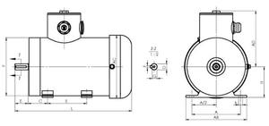 Moteur en acier inoxydable IEC TEFC monté sur pied B3 promotionnel pour usine de transformation alimentaire - Product Image 2