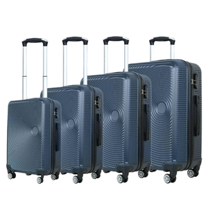 กระเป๋าเดินทางแฟชั่นหรูหรามาใหม่น้ำหนักเบาเซ็ต4ชิ้น <span class=keywords><strong>ABS</strong></span> กระเป๋าเดินทางพกพาพร้อมกระเป๋ารถเข็นในการออกแบบที่มีสีสัน - Product Image 3