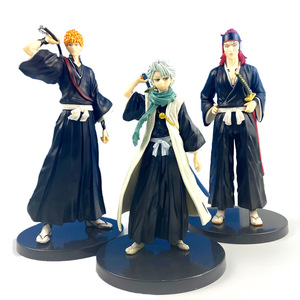<span class=keywords><strong>Bleach</strong></span> Anime PVC Shinigami figuras Toshiro HItsugaya Kurosaki <span class=keywords><strong>Ichigo</strong></span> periférico juguete muñeca modelo coche adornos - Product Image 1