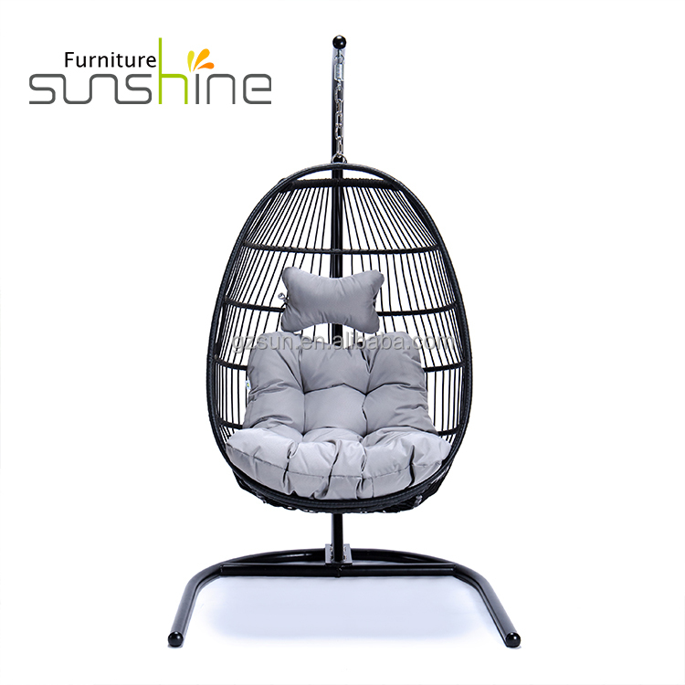 U-образные качели для патио, стул, складной подвесной качели, уличная веревка, мебель с металлической подставкой