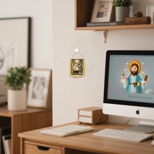 لافتة مجيء أنيقة بسيطة نمط زخرفي مكان على رف عرض غرفة المعيشة تسليط الضوء على طعم عطلة الفردية - Product Image 5