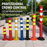 Poteau de signalisation routière flexible en PU à ressort durable pour la protection contre les impacts et la sécurité
