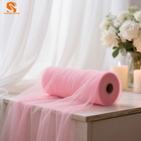 Tissu voile suisse transparent pour jupes tutu pour filles, doublure de robe de mariée, rideau, chemin de table, toile de fond de fête d'anniversaire, rouleau de matériel artisanal, vente en gros