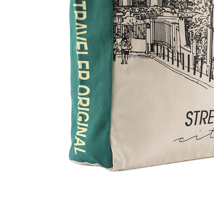 Custom Logo Eco Friendly Reusable Durable Shopping bag Cotton Canvas tote Bag