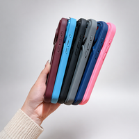 Coque de téléphone souple en TPU avec grande fenêtre pour iPhone 15 Pro, 16 Plus, 17 Pro Max – Protection intégrale à 360°